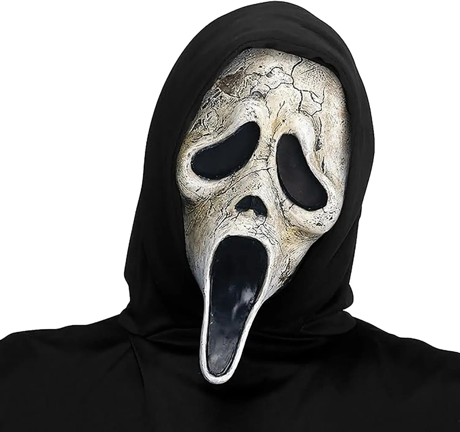 Adults Scream VI Costume Ghost Face Aged Mask Robe Fancy Dress