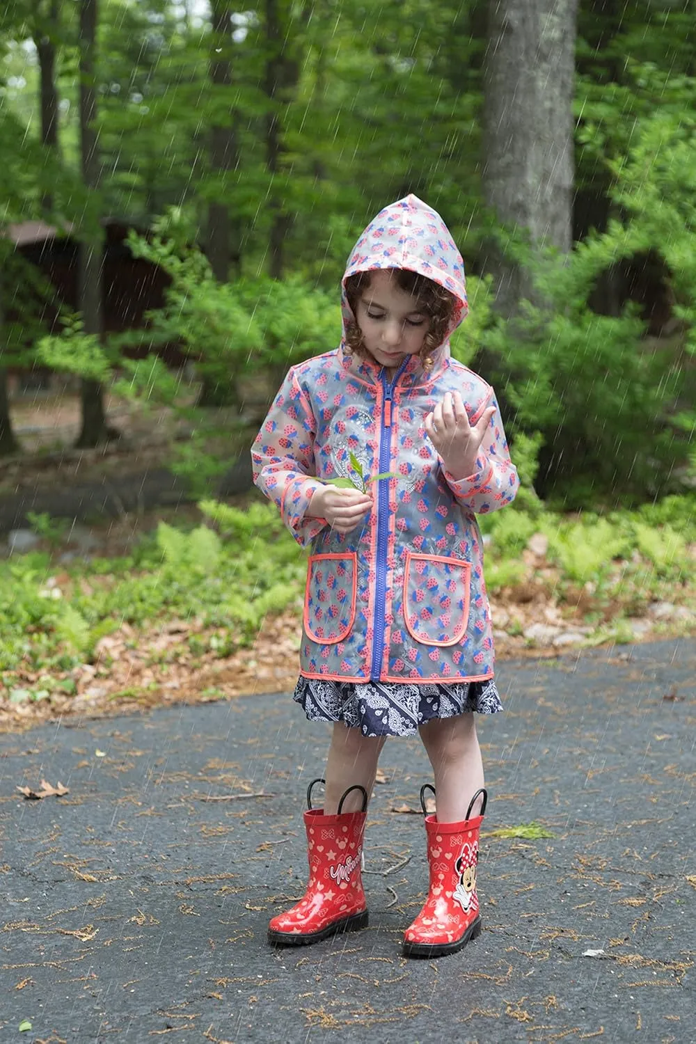 Disney Minnie Mouse and Mickey Mouse Rubber Rainboots - Waterproof - Easy-on - Toddler and Little Kids Sizes - Boys, Girls
