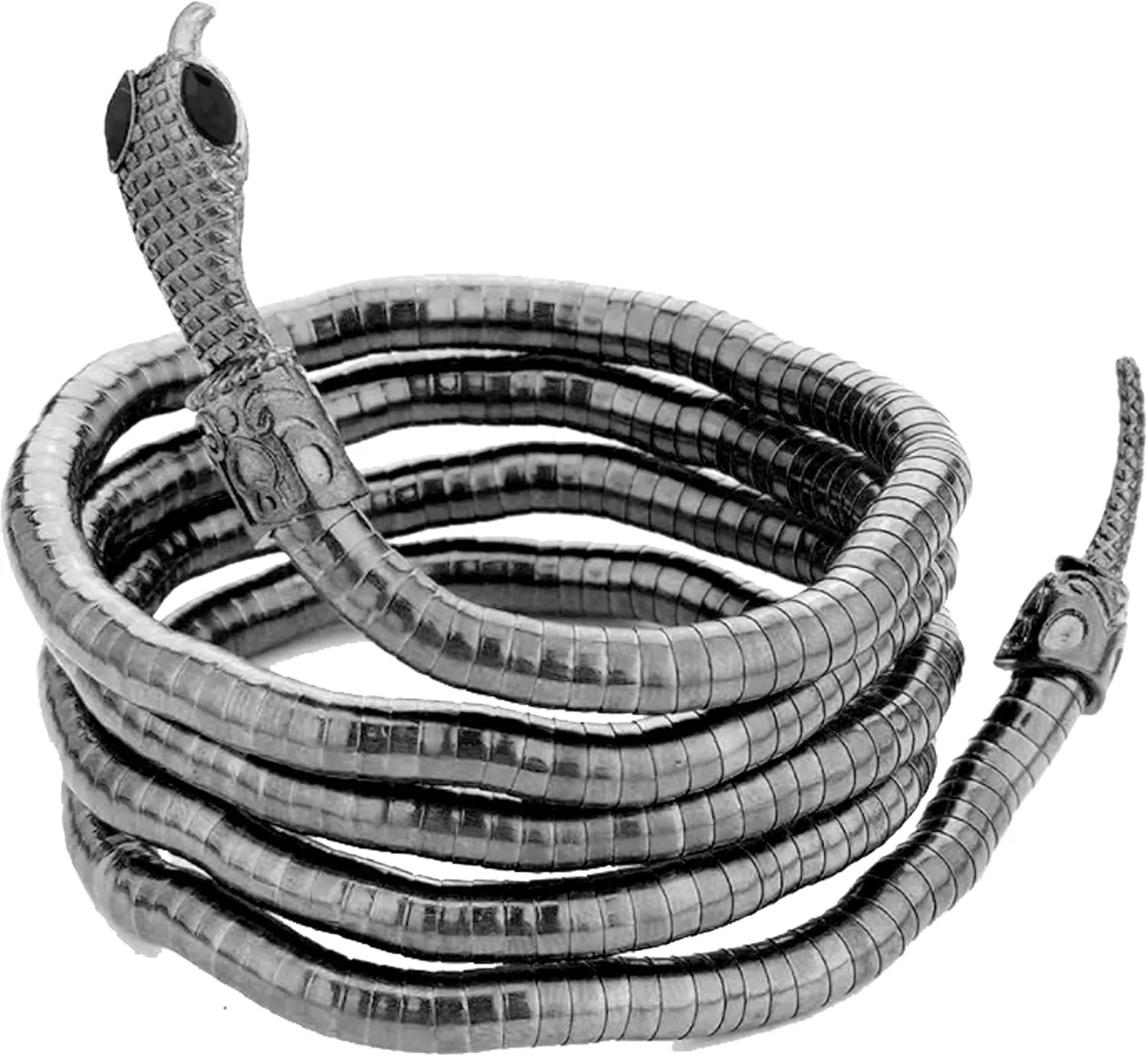 LAKIYOYO Bendable Snake Bracelet for Women Adjustable Punk Snake Choker - Flexible Multi-Purpose Medusa Necklace Hollween Jewelry
