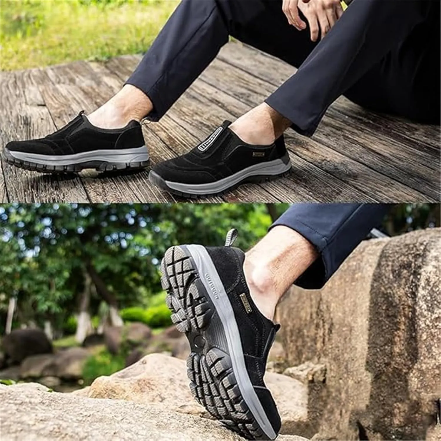 Teresad Shoes Men, Teresad Men's Comfortable Waterproof Orthopedic Walking Shoes