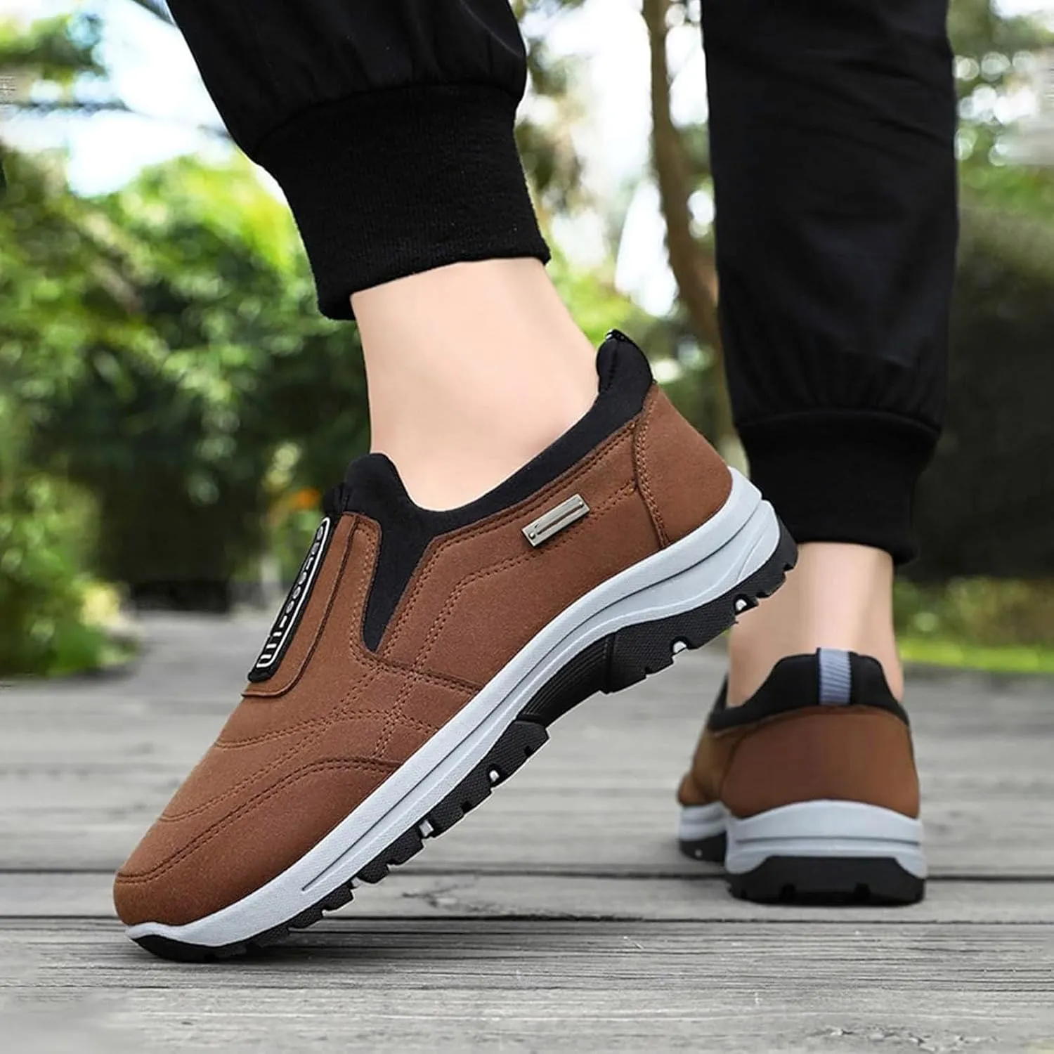 Teresad Shoes Men, Teresad Men's Comfortable Waterproof Orthopedic Walking Shoes