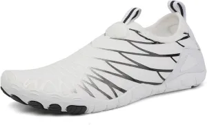 Water Shoes for Women Men Quick Dry Aqua Beach Swimming Shoes, Unisex Non Slip Wide Toe Box Hiking Barefoot Grounded Footwear, Trekking Sneakers for Walking Running Diving Surf Outdoor Sport