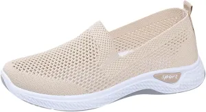 Womens Lightweight Slip On Loafers Casual Walking Shoes Comfortable Canvas Sneakers Non Slip Flat Flats